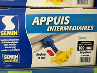 APPUI INTERMEDIAIRE 100MM 50/BTE VENDU A L'UNITÉ
