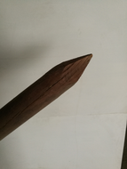 POTEAU ROND Appointé Diam120mm 2 mL Traité AUTOCLAVE MARRON classe 4